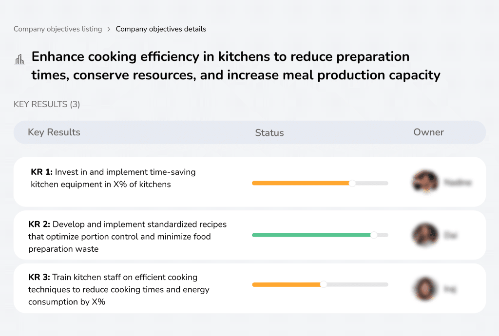 Improve kitchen efficiency to speed up meal prep and conserve resources.
