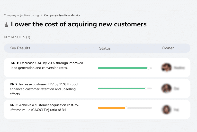 Reduce customer acquisition cost to improve efficiency.
