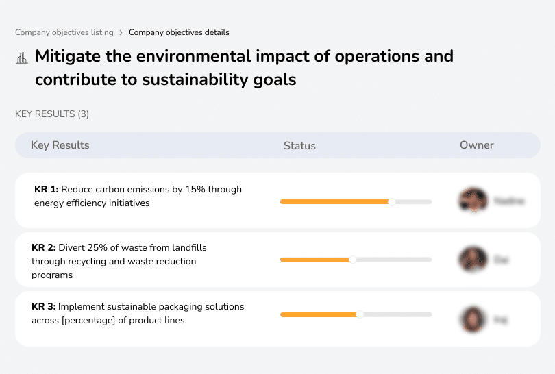 Reduce environmental impact and support sustainability goals through optimized operations.