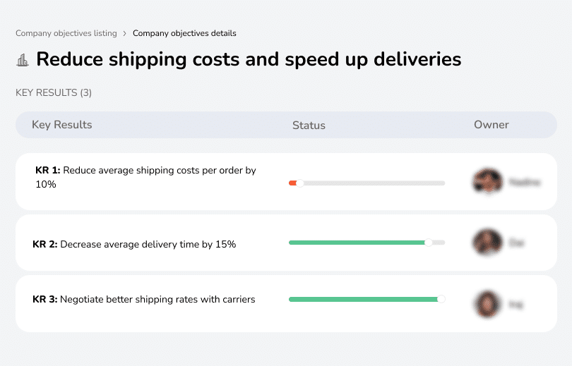 Lower shipping costs while improving delivery speed.