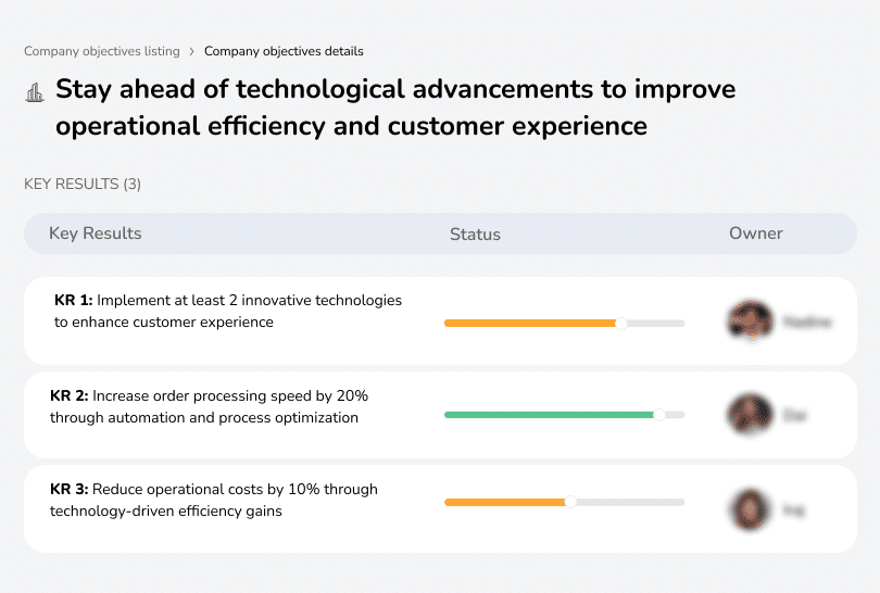 Use new technology to improve efficiency and customer experience.