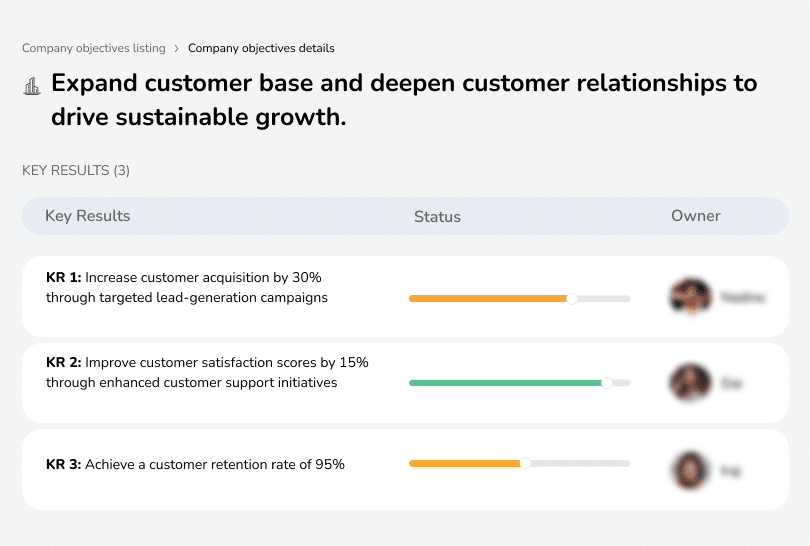 Grow customer base and strengthen relationships to drive long-term, sustainable business growth and loyalty.