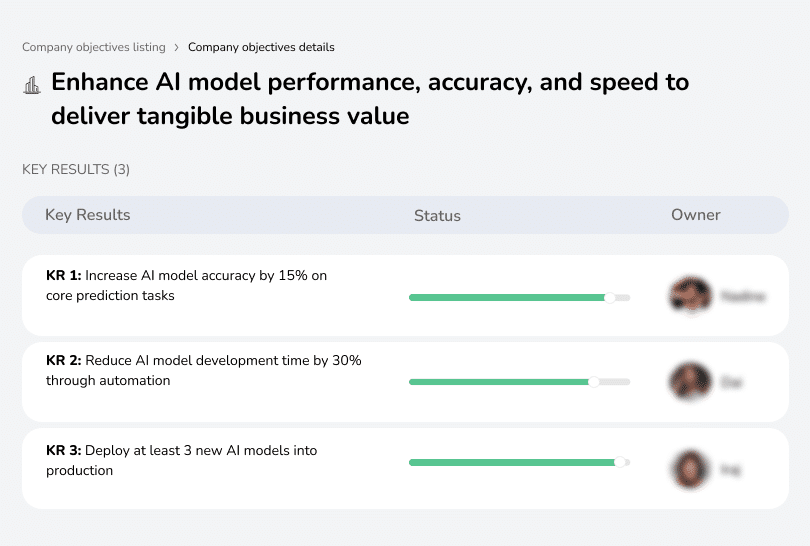 Optimize AI model performance, accuracy, and speed to drive measurable business impact and value.