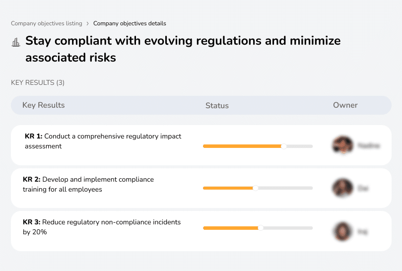 Ensure compliance with regulations and reduce related risks.
