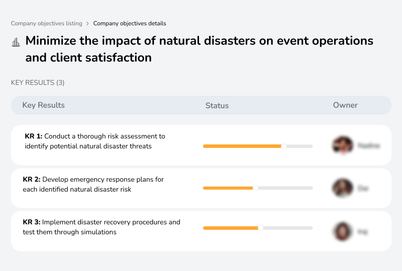 Ensure disaster resilience to safeguard event operations.