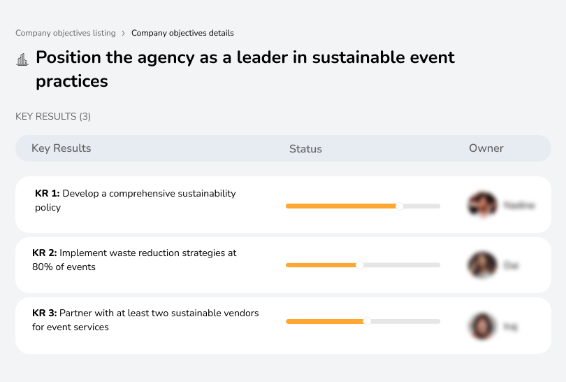 Lead in sustainability by adopting green event practices.