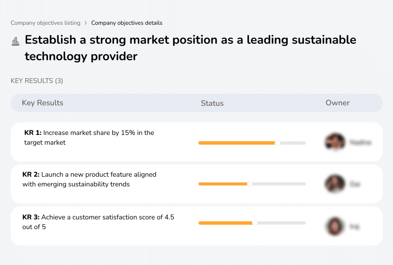 Build a market-leading sustainable tech presence