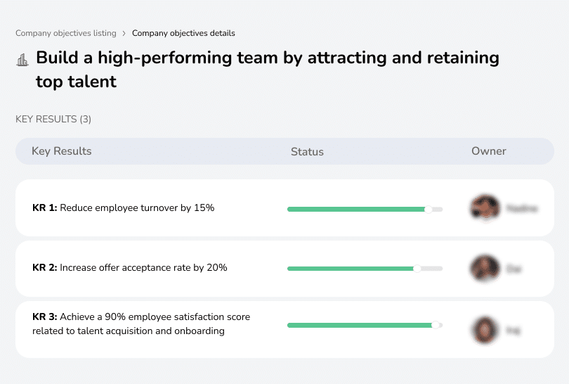 Attract and keep top talent to build a high-performance team.
