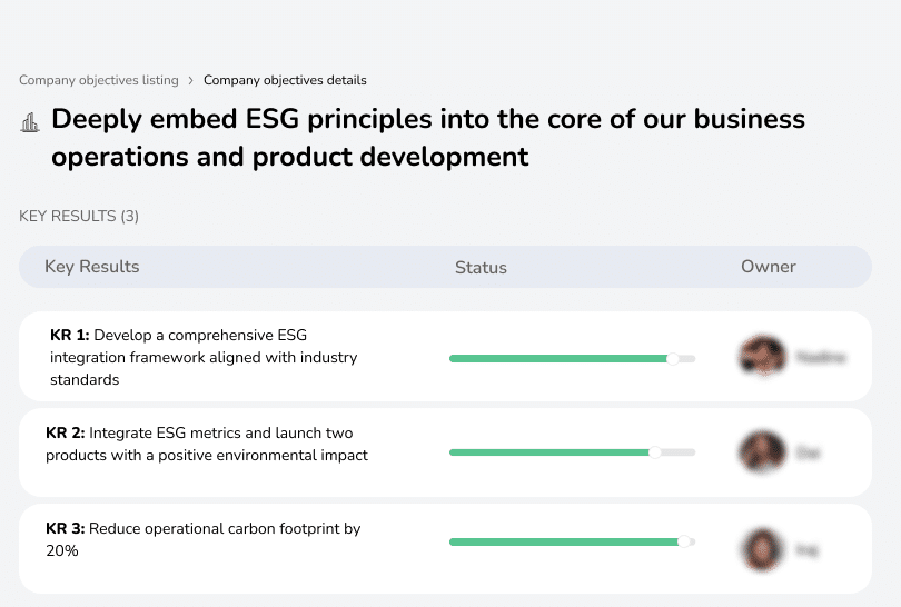 Embed ESG principles in operations and product development