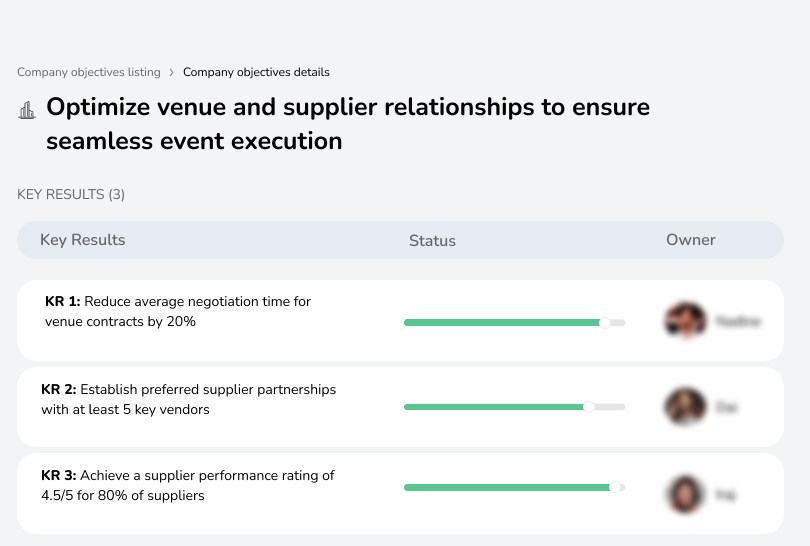 Streamline venue and supplier management for smooth events.