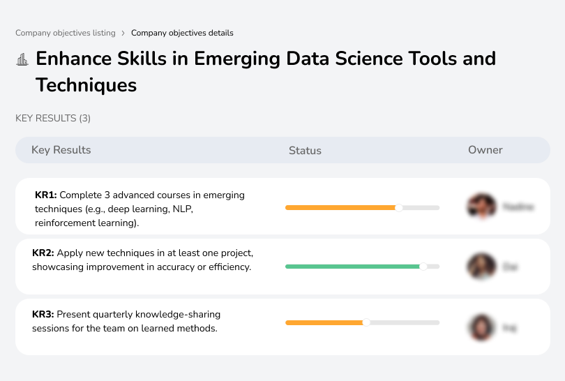 Objective to upskill in emerging data science tools, keeping pace with the evolving data landscape.