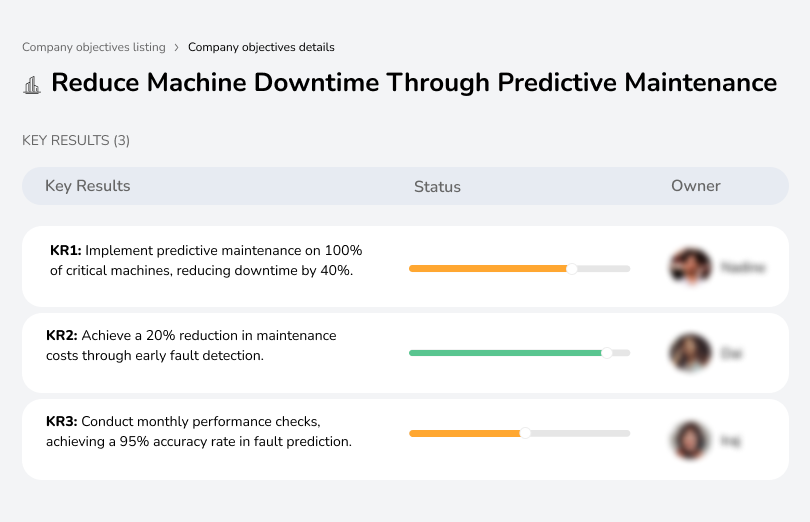 Minimize machine downtime with predictive maintenance for improved efficiency and reliability.