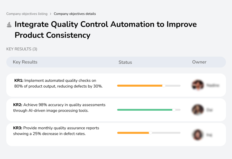 Implement quality control automation to enhance product consistency and reliability in manufacturing