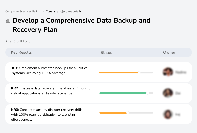 Establish a robust data backup and recovery plan to prevent data loss.
