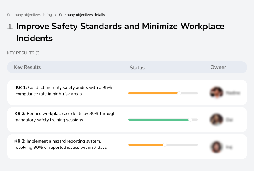 Elevate safety protocols to decrease workplace accidents.
