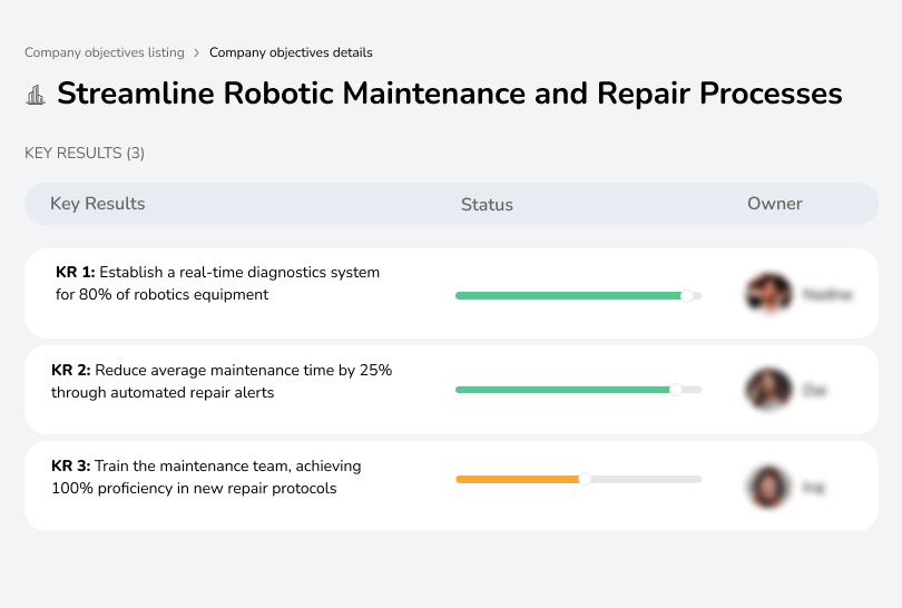 Streamline robotic maintenance and repair processes for improved uptime.