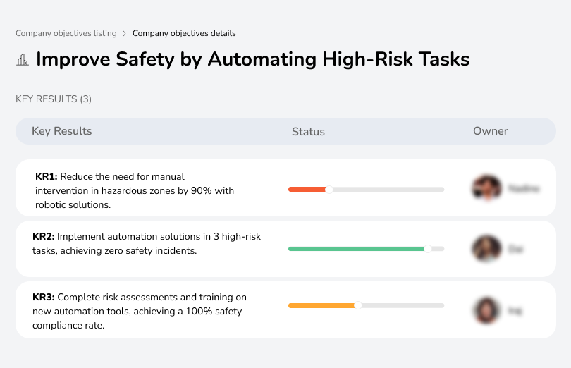 Enhance workplace safety by automating high-risk tasks to reduce hazards and injuries.