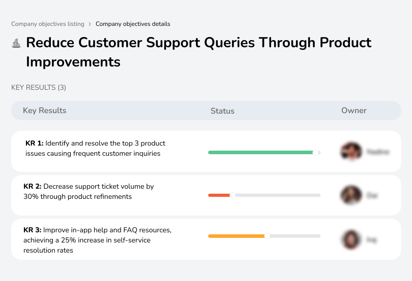 Enhance product to decrease support inquiries and improve user experience.