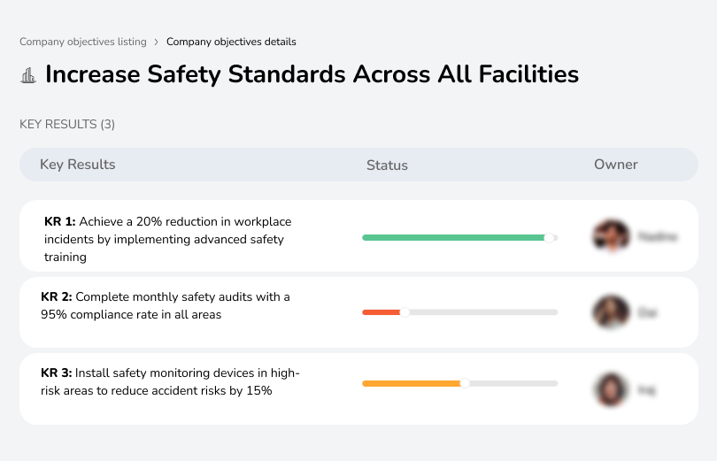 Reduce incidents, ensure safety audits, and install monitoring devices.
