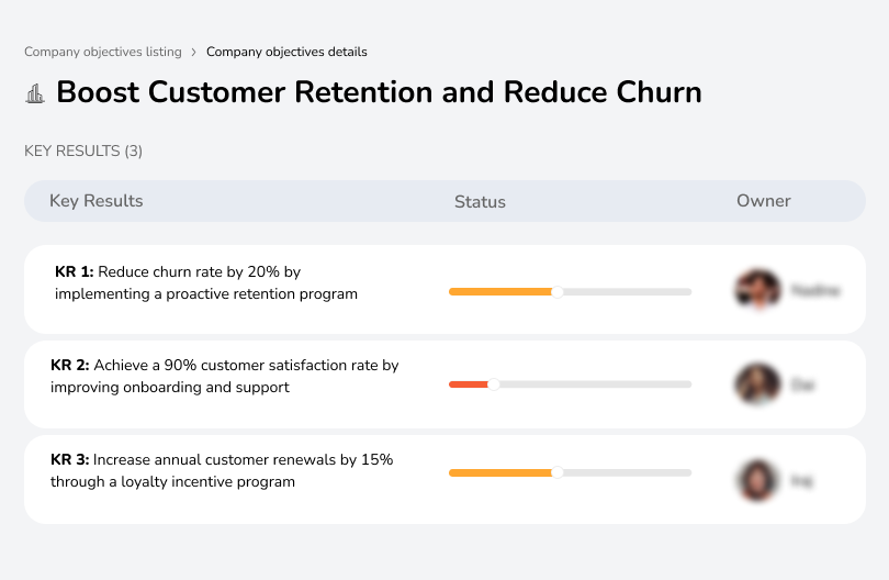 Implement retention programs to cut churn by 20%.