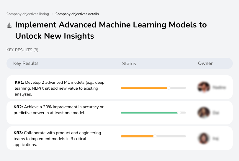 Objective to deploy advanced ML models, uncovering deeper insights and complex patterns in data.