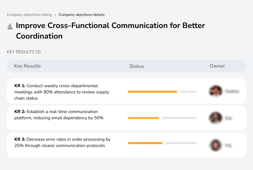 Improve communication and reduce errors in order processing.