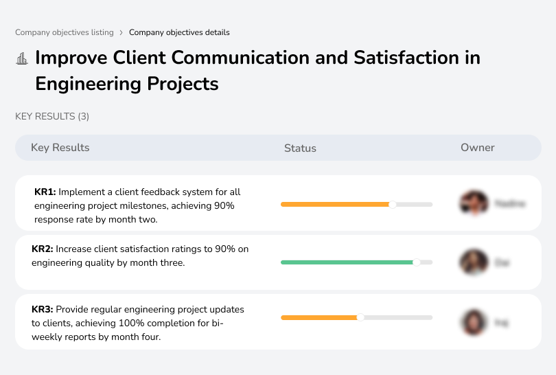 Enhance client communication to improve satisfaction