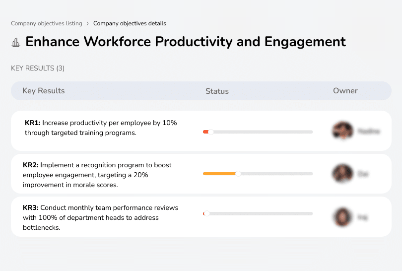 Increase employee productivity and engagement through training.
