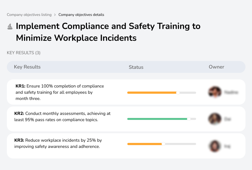 Reduce workplace incidents with compliance and safety training.
