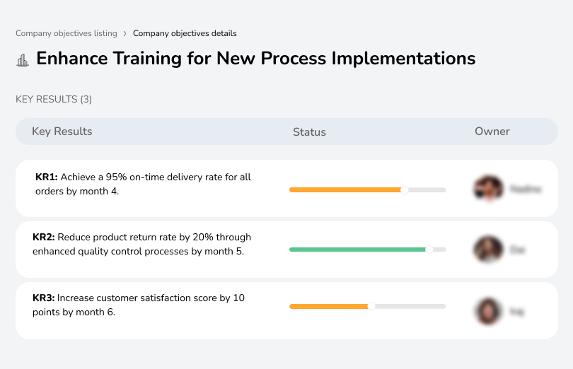 Improve processes to boost customer satisfaction.
