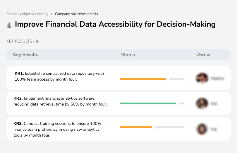 Enhance financial data accessibility to support informed decision-making and strategic planning.
