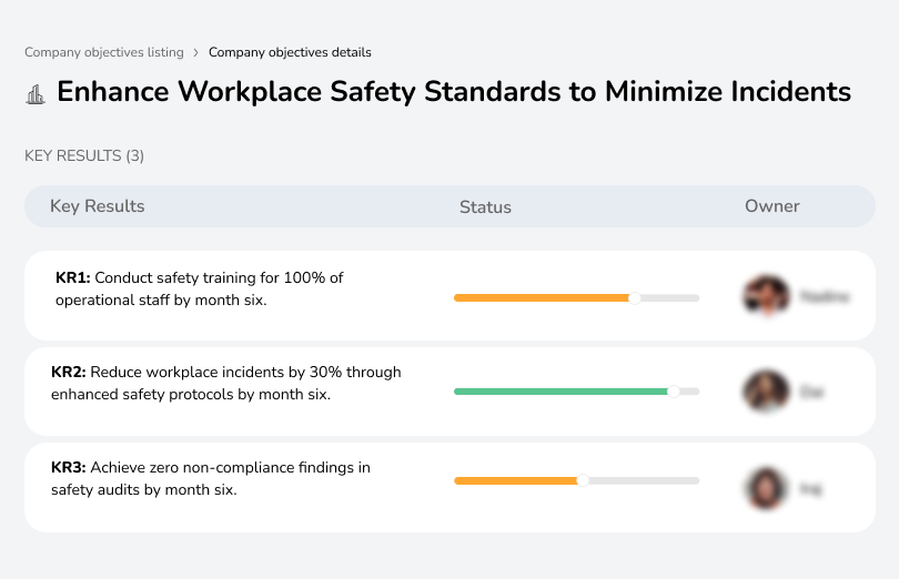 Conduct safety training and reduce workplace incidents