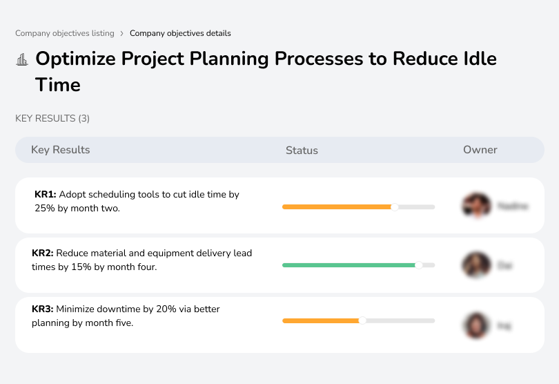 Improve planning to cut idle time and boost productivity.