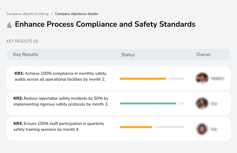 Achieve 100% compliance with safety audits and reduce incidents through rigorous safety protocols.