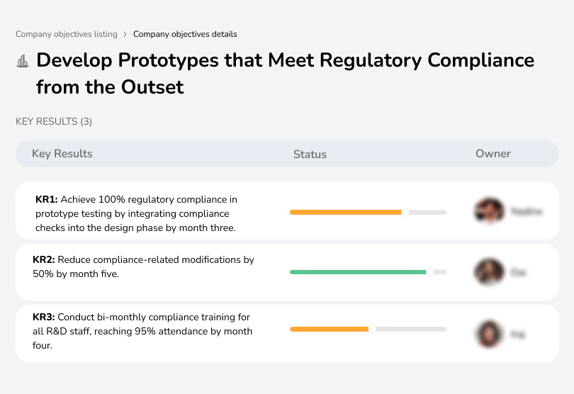 Ensure prototypes comply with regulations early on.