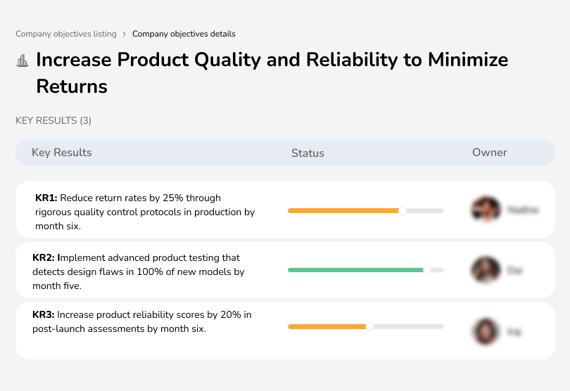 Enhance product quality to reduce returns and boost customer trust.
