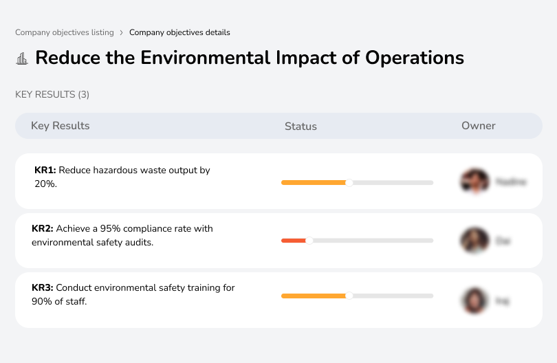 Minimize the environmental impact through safety measures.
