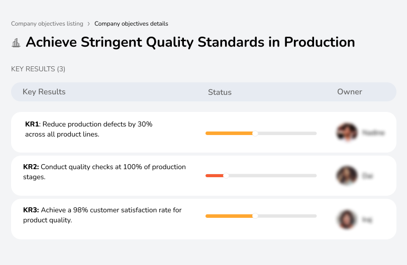 Lower defects by 30% and maintain a 98% customer satisfaction rate.
