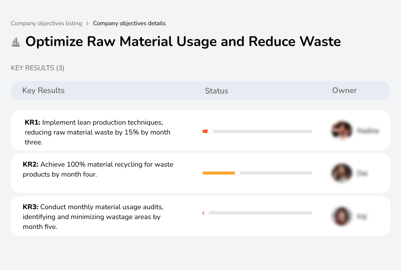 Use lean methods, recycle materials, and minimize waste in production.
