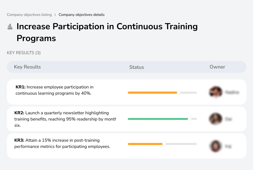 Boost participation in continuous training programs.
