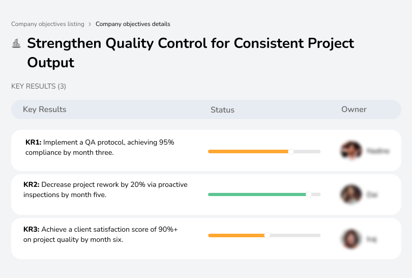 Boost quality control to reduce rework and satisfy clients.