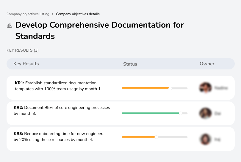 Standardize and document engineering processes effectively.