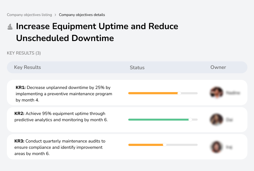 Boost equipment uptime through preventive maintenance and predictive analytics.