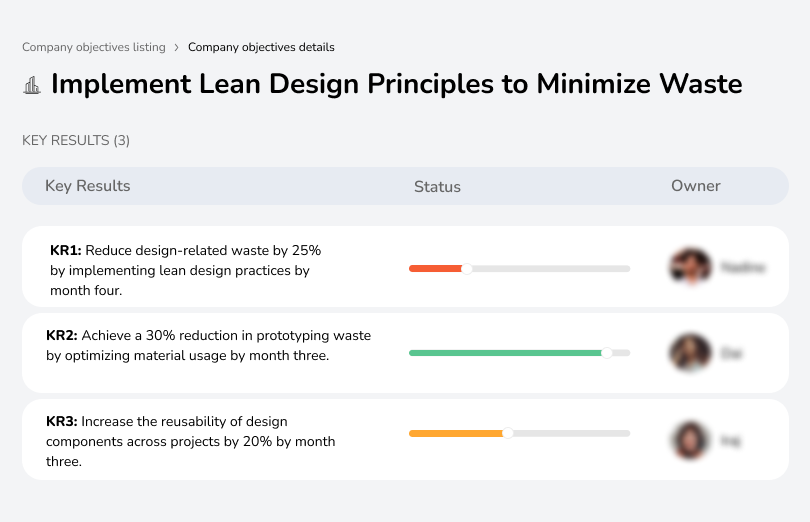 Apply lean principles to streamline design processes and reduce unnecessary waste.