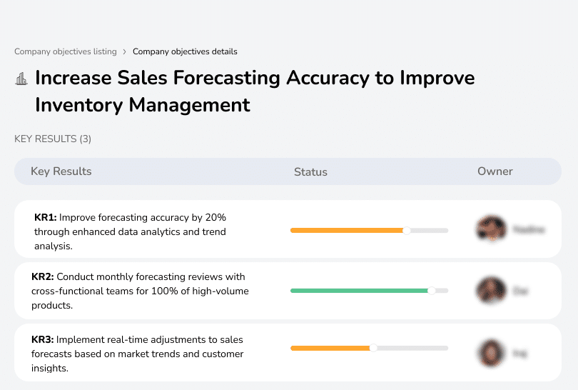 Improve sales forecasting accuracy for better inventory management.