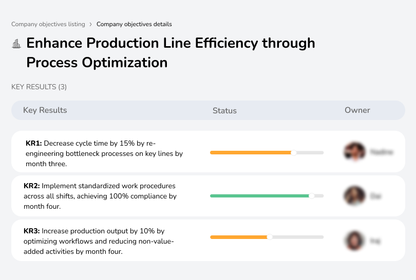 Improve efficiency by optimizing production line processes.