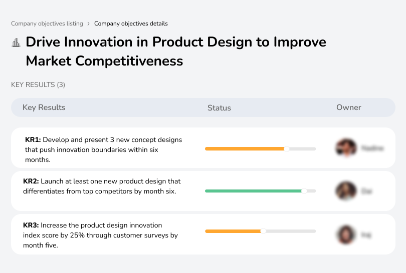 Innovate designs to stay competitive and outperform market rivals.