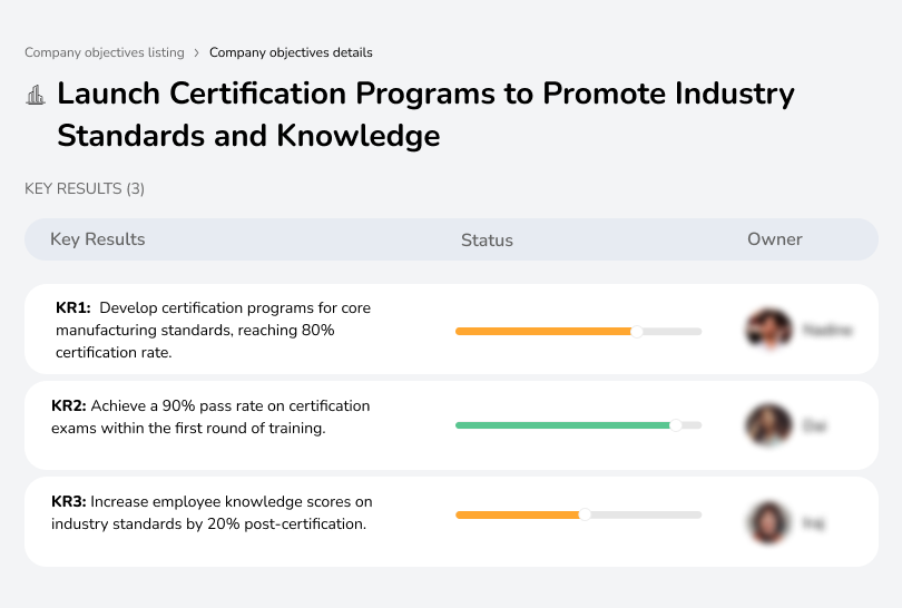 Offer certifications to reinforce industry standards.
