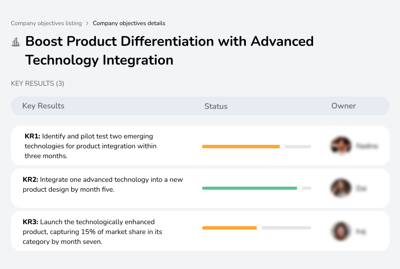 Integrate new tech to create unique, market-leading products.
