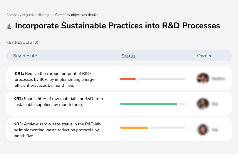 Integrate sustainability into R&D workflows.